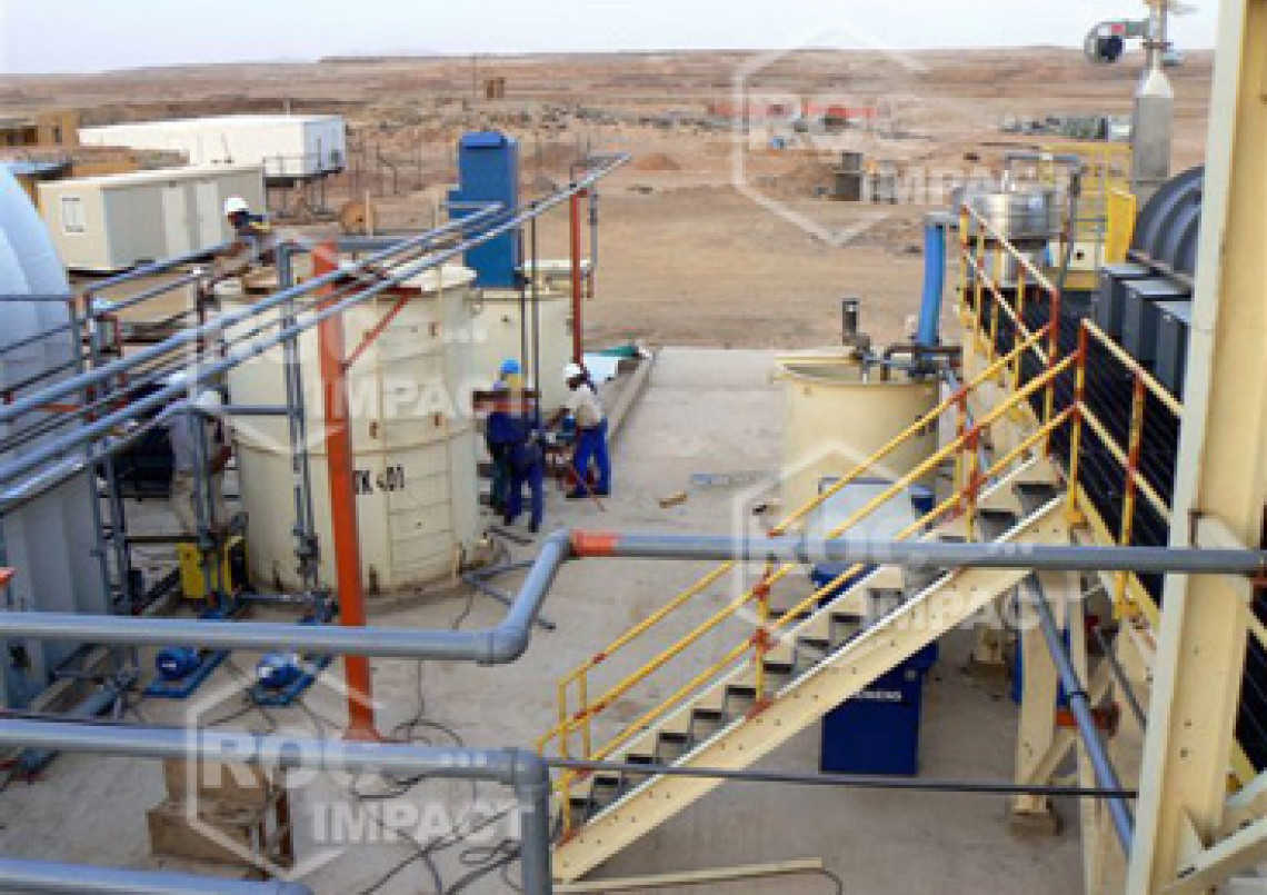 Crushing house at the gold mine in Algeria