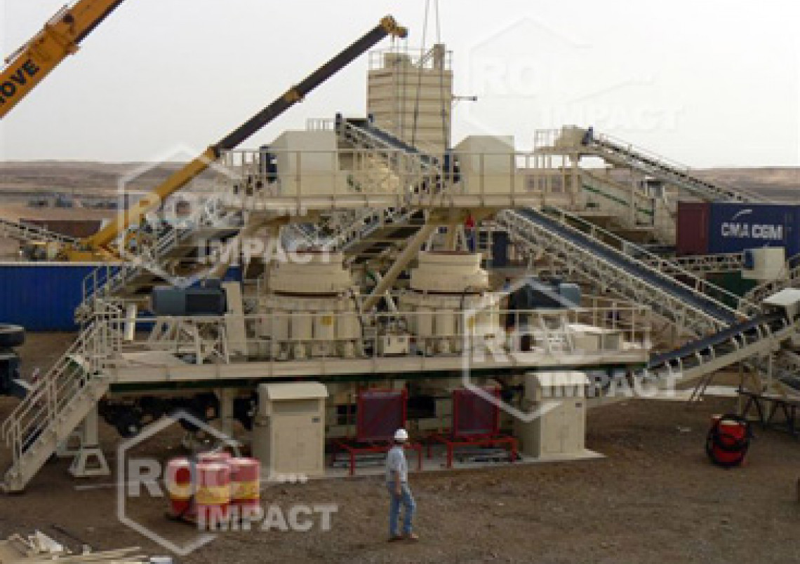 Crushing house at the gold mine in Algeria