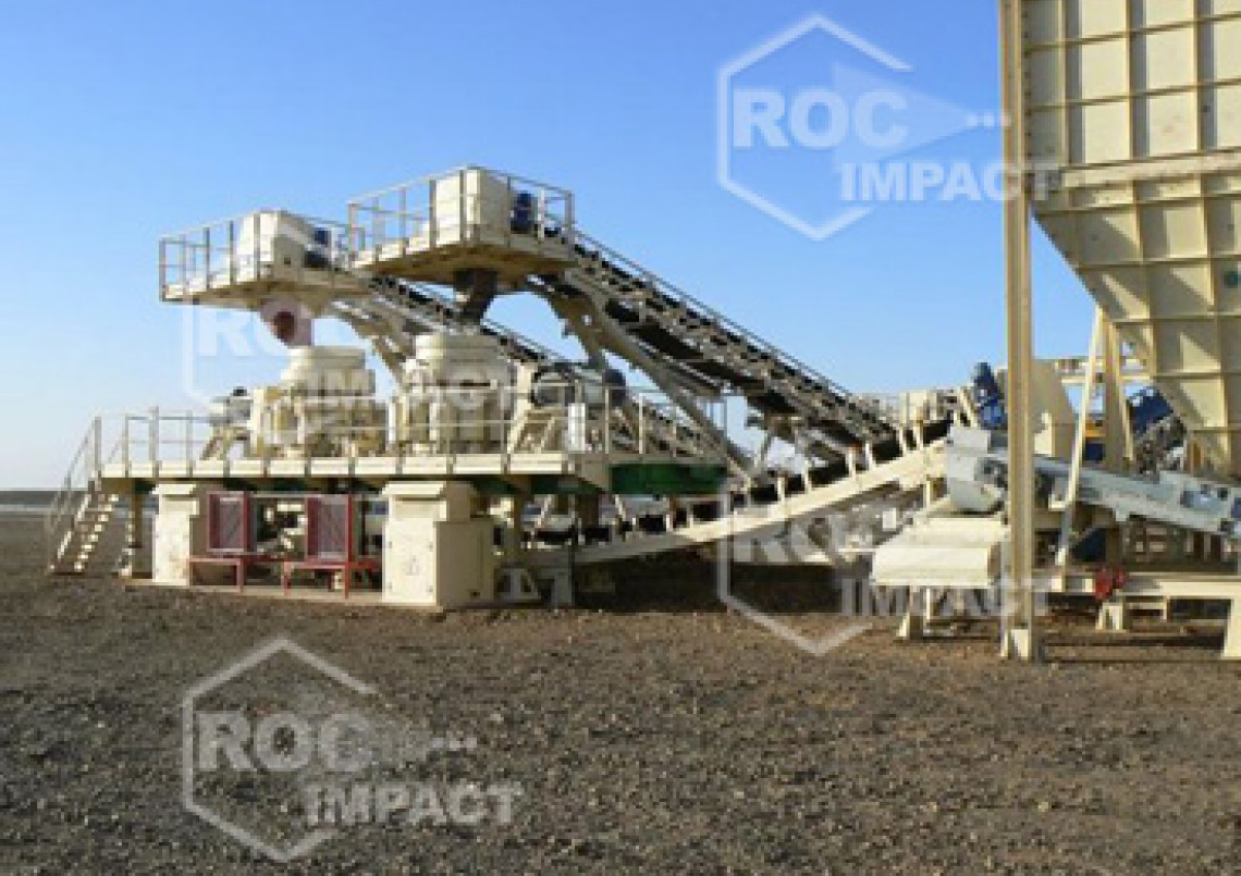 Crushing house at the gold mine in Algeria