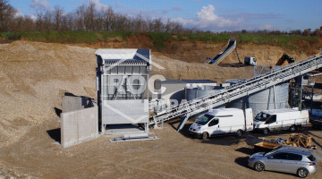 Installation station complète de concassage en France au péage du Roussillon (38)